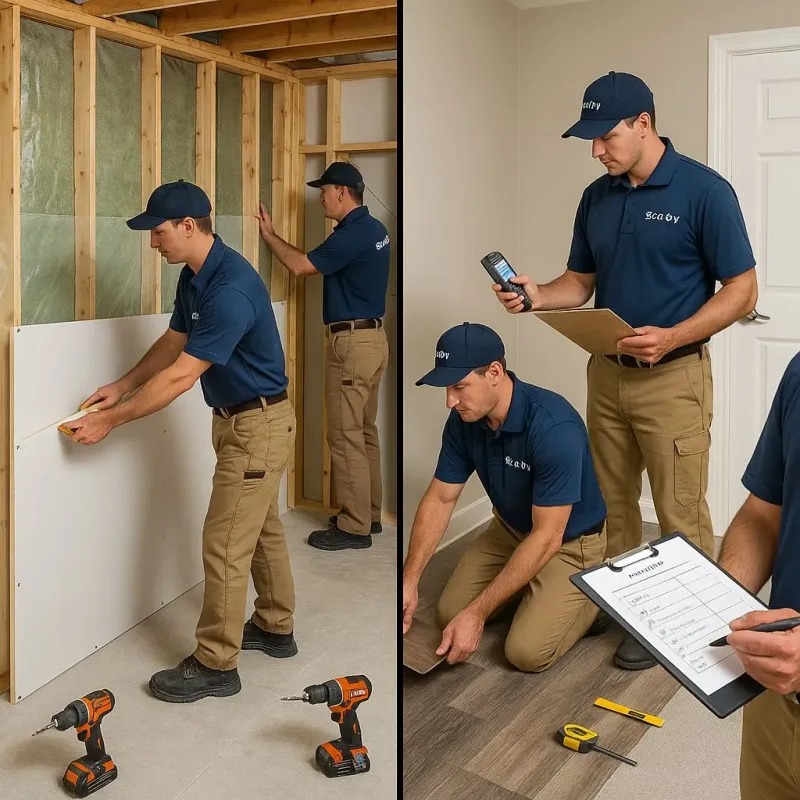 Repairs and Reconstruction process in Washington Mills, NY